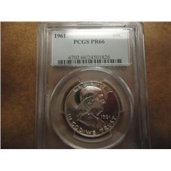 1961 FRANKLIN HALF DOLLAR PCGS PR66