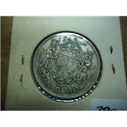 1942 CANADA SILVER 50 CENTS