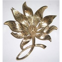 Gold Colored Flower Pin