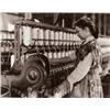 Image 1 : LEWIS WICKES HINE, (American, 1874-1940), GIRL AT FACTORY LOOM, signed in pencil "Lewis W. Hine" ...