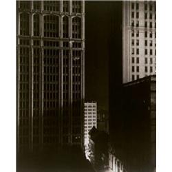 EDWARD STEICHEN, (American, 1879- 1973), SUNDAY NIGHT ON 40TH STREET, titled and dated "Sunday Ni...