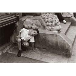 HELEN LEVITT, (American, b. 1918), NEW YORK, signed and titled "Helen Levitt, N.Y." in pencil on ...