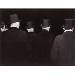 WEEGEE (ARTHUR FEELIG), (American, 1899-1968), THE FOUR HIGH HATS ARE WAITING FOR JAMES AND THE L...