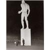 Image 1 : WEEGEE (ARTHUR FEELIG), (American, 1899-1968), COP GUARDING STATUE, FROM SOUVENIR HUNTERS, inscri...