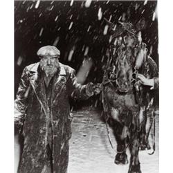 WEEGEE (ARTHUR FEELIG), (American, 1899-1968), VEGETABLE PEDDLER, stamped "WEEGEE/ 451 WEST 47 ST...