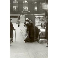 LOUIS FAURER, (American, 1916-2001), PENNSYLVANIA STATION, NEW YORK, signed, titled and dated "Lo...