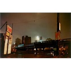 JOEL MEYEROWITZ, (American, b. 1938), EMPIRE STATE BUILDING, titled, dated and signed "Empire Sta...