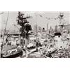 Image 1 : TOD PAPAGEORGE, (American, b. 1940), NEW YORK CITY PIER, JULY 5, 1976, titled, dated and signed "...