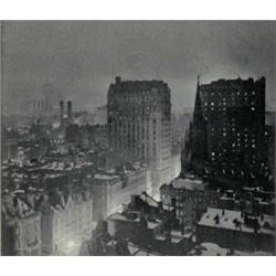 Paul Haviland, (American, b. France, 1880-1950), NEW YORK AT NIGHT (FIFTH AVENUE FROM THE PLAZA),...