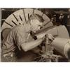 Image 1 : LEWIS WICKES HINE, (American, 1874-1940), MAN AND MICROMETER, titled "Man & Micrometer" in pencil...