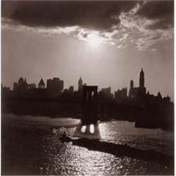 THURMAN ROTAN, (American, 1905-1991), LOWER NEW YORK, stamped "PHOTOGRAPH BY / ROTAN" on verso, t...