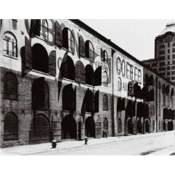 BERENICE ABBOTT, (American, 1898-1991), WAREHOUSE, WATER AND DOCK STREETS, BROOKLYN, signed "BERE...