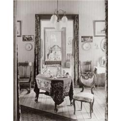 PAUL GROTZ, (American, b. Germany, 1902-1990), INTERIOR, gelatin silver print mounted on board, i...