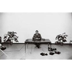 GARRY WINOGRAND, (American, 1928-1984), UNTITLED (ELLIOT RICHARDSON), signed "Garry Winogrand" in...