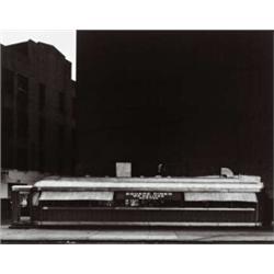 TOM BARIL, (American, b. 1952), SQUARE DINER, gelatin silver print mounted on board, 153/8 x 193/...
