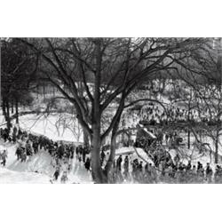 PAUL A. McDONOUGH, (American, b. 1941), VIEW IN CENTRAL PARK, signed "Paul A. McDonough" in penci...