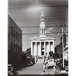 BERENICE ABBOTT, (American, 1898-1991), THE COURTHOUSE, PETERSBURG, VIRGINIA, signed "Berenice Ab...