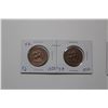 Image 1 : 2 - 1852 Half Penny Tokens (Bank of Upper Canada)