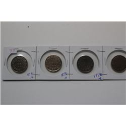 4 - 1876H Large Pennies