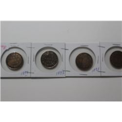 4 - 1893 Large Pennies