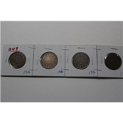 4 - 1916 Large Cents