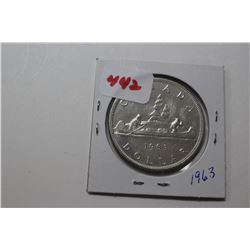 1 - 1963 Cdn. Silver Dollar