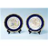 Image 1 : A pair of antique French Limoges porcelain wall plates, made for Mappin & Webb. Circular form, wi…