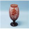 Image 1 : ART NOUVEAU - LE VERRE FRANCAIS - CHARDER. "Decor Digitalis." A colourful French cameo glass vase…