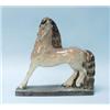 Image 1 : ART DECO - ALEXANDER KELETY - Editions Etling. An unusual faience figure of a large horse with cr…