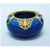ART DECO - SEVRES, FRANCE. An unusual gilt bronze mounted porcelain bowl. The fire glazed blue ve…