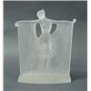 R. LALIQUE, FRANCE. "Suzanne." A fine frosted glass figure. Signed. 9" high. Illustrated in F. Ma…