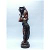 Image 1 : A pair of life size antique French bronze patinated figures. Each classical beauty carrying a wat…