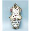 Image 1 : An antique German Meissen porcelain wall hanger. The slipper shaped vessel handpainted with colou…