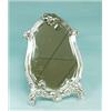 W.M.F. - A fine silver plated Louis XV style cartouche bordered bevelled glass easel mirror. Hall…