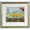 CLAUDE TABET (1924-1979) French school. "Dimanche Hippique". A limited edition coloured lithograp…