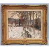 PIERRE-EUGENE MONTEZIN (1874-1946) French school. "Paysage D'Hiver." Oil on canvas, signed lower …