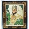JEAN-GABRIEL DOMERGUE (1889-1962) French school. "Green Park." Oil on panel. Signed lower left. T…