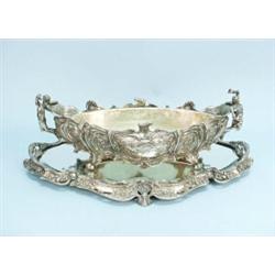 An important French silver patinated bronze jardiniere designed for the 1900 Exposition Universal…