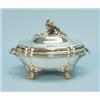 EMILE PUIFORCAT - An important antique French sterling silver soup tureen. Shaped oval form raise…