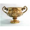 Image 1 : An important Georgian gilt silver urn with twin scroll handles. Exceptional workmanship, marked f…
