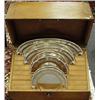Image 1 : TETARD FRES, France - A set of 7 sterling silver serving trays. Each with well cast border orname…