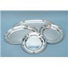 Image 2 : TETARD FRES, France - A set of 7 sterling silver serving trays. Each with well cast border orname…