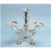 A very good English sterling silver four branch centrepiece. Four horn shaped vessels supported o…