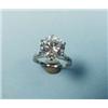 Image 1 : An important platinum and diamond solitaire set with a brilliant cut diamond, 4.65 cts, very fine…