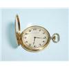 Image 1 : ART DECO - An ultra thin gents pocket watch in 18 kt. yellow gold hunting case by Coven-Lacloche …