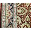 Image 1 : A semi-antique Persian Qum silk carpet. Signed. Appx. size: 9'9" x 6'5".…
