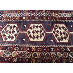 A Persian nomadic runner. Approx. size: 3'7" x 9'7".…