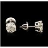 Image 2 : 14KT White Gold 1.69ctw Diamond Stud Earrings