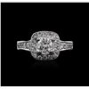 Image 1 : 14KT White Gold 1.63ctw Diamond Ring