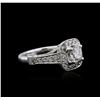 Image 2 : 14KT White Gold 1.63ctw Diamond Ring